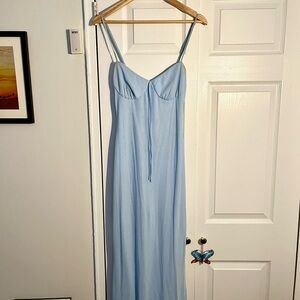 Light Blue Spaghetti Strap Dress